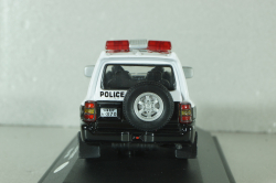 Mitsubishi Pajero II Police Japan 1988, white/black, ADPOLC044, Cararama 1:43