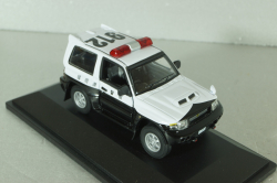 Mitsubishi Pajero II Police Japan 1988, white/black, ADPOLC044, Cararama 1:43