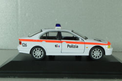 BMW 525 (E39) Polizia Canton Ticino, Switzerland 2001, white, ADPOLC007, Cararama 1:43