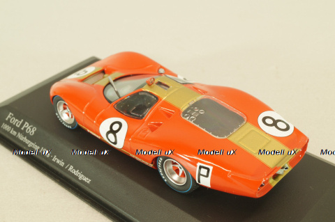 Ford P68  #8 1000km Nurburgring 1968, Irwin/Rodriguez, 400688408, Minichamps 1:43
