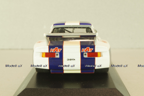 BMW 320i (E21) #21 Grp. 5 DRM 1977 R.Peterson, white/blue, 400772321, Minichamps 1:43