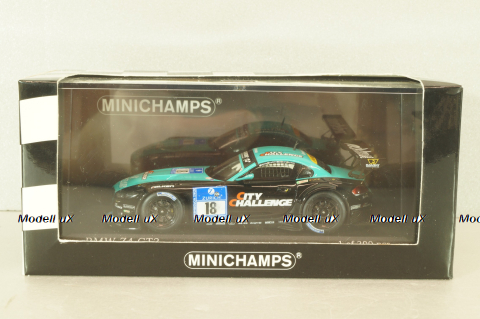 BMW Z4 GT3 #18 ADAC 24h Nurburgring 2012, black/green, 437122918, Minichamps 1:43