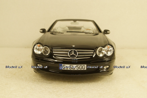 Mercedes SL500 2003 Black, 183840, Norev 1:18