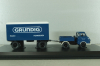 Hanomag Kurier with trailer "Grundig" 1958, blue, 03252, Schuco 1:43