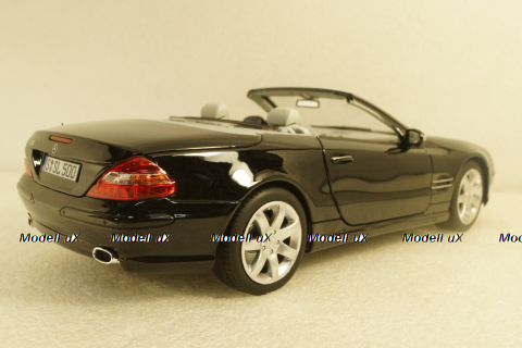Mercedes SL500 2003 Black, 183840, Norev 1:18