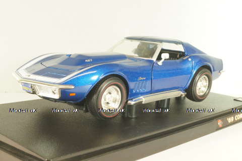 Chevrolet Corvette Stingray 427 (C3) 1969, blue, 54574, Hot Wheels 1:18