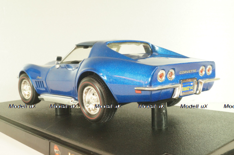 Chevrolet Corvette Stingray 427 (C3) 1969, blue, 54574, Hot Wheels 1:18