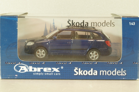 Skoda Fabia II Combi 2007, blue, 143AB009KC, Abrex 1:43 Уценка!