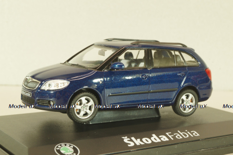 Skoda Fabia II Combi 2007, blue, 143AB009KC, Abrex 1:43 Уценка!