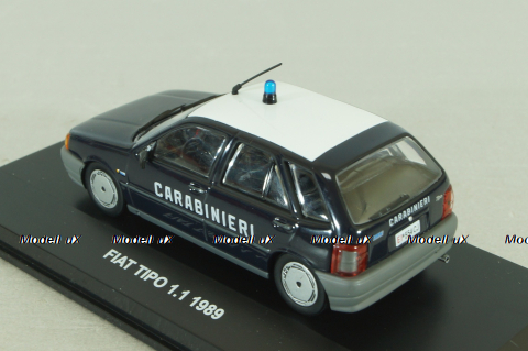 Fiat Tipo 1.1 Carabinieri, Police 1989, dark blue,  803321, Edison Giocattoli 1:43