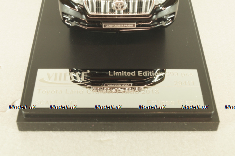 Toyota Land Cruiser Prado (J150) 2018, black, 29412, Vitesse 1:43