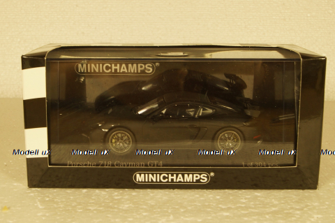 Porsche 718 Cayman GT4 Clubsport 2020 Matt Black, 410196101, Minichamps 1:43 Уценка!