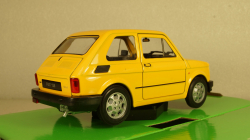 Fiat 126 yellow, 24066, Welly 1:24