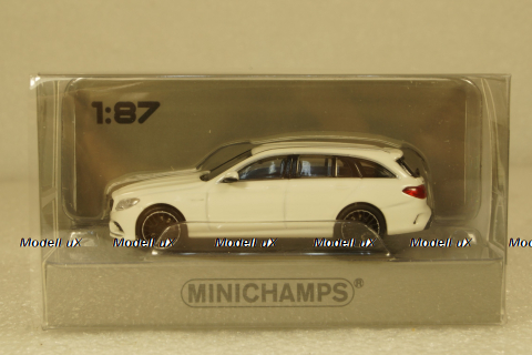 Mercedes AMG C 63 T-Modell (S205) white, 870038112, Minichamps 1:87
