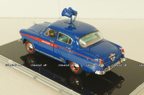 ГАЗ-21Г Волга Милиция, ОРУД 1958, синяя, V43 (MTC) 1:43