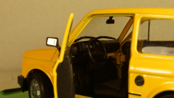 Fiat 126 yellow, 24066, Welly 1:24