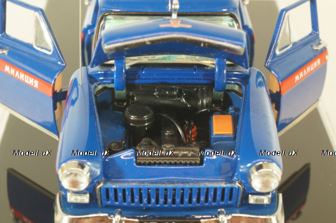 ГАЗ-21Г Волга Милиция, ОРУД 1958, синяя, V43 (MTC) 1:43