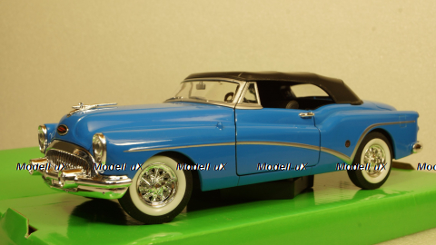 Buick Skylark 1953 blue (with the top closed), 24027, Welly 1:24