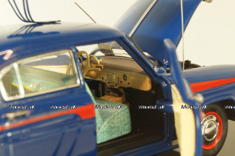 ГАЗ-21Г Волга Милиция, ОРУД 1958, синяя, V43 (MTC) 1:43