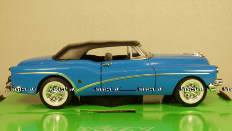 Buick Skylark 1953 blue (with the top closed), 24027, Welly 1:24