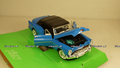 Buick Skylark 1953 blue (with the top closed), 24027, Welly 1:24