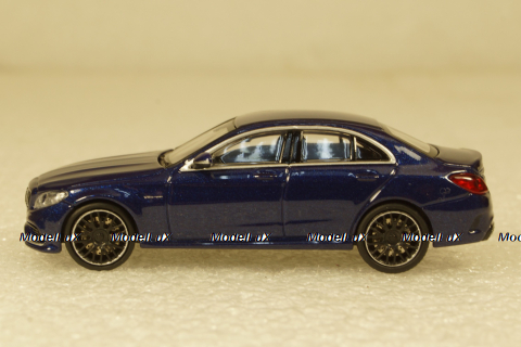 Mercedes AMG S63 Limousine Blue, 870038104, Minichamps 1:87