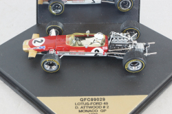 Lotus Ford 49 #2 D.Attwood, Monaco GP  1969, red, Formula 1, QFC99029, Quartzo 1:43