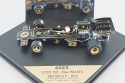Lotus 72E #9 D.Walker, British GP 1972, black, Formula 1, 4023, Quartzo 1:43