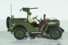 JEEP Willys 1/4 Ton.C/MITRAGLIA E FIGURA, Cararama 1:43