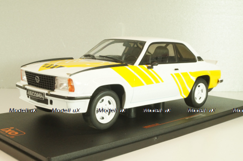 Opel Ascona B 400 1982, white/yellow, CMC127.22, IXO 1:18