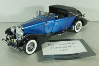 Duesenberg J Victoria 1933, blue/black, Franklin Mint 1:24