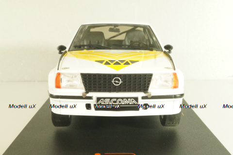 Opel Ascona B 400 1982, white/yellow, CMC127.22, IXO 1:18