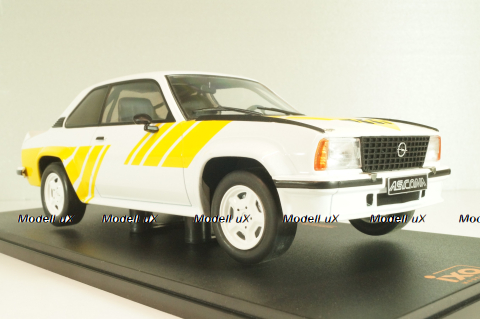 Opel Ascona B 400 1982, white/yellow, CMC127.22, IXO 1:18