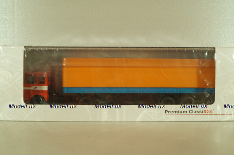 Маз-5432 тягач с п/прицеп Маз-93971 1983, красный/синий,  47050, Premium Classixxs 1:43