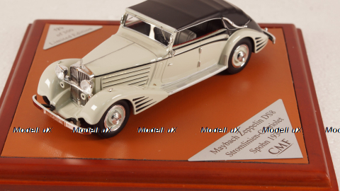 Maybach Zeppelin DS8 Stromlinien-Cabrio Spohn 1934, light grey/black (L.E.300pcs), CMF43015, CMF 1:43
