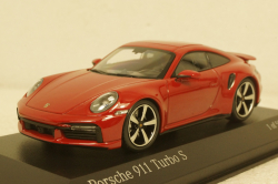 Porsche 911 (992) Turbo S 2020, red, 410069475,  Minichamps 1:43 Уценка!