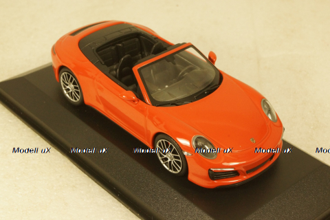 Porsche 911 (991.2) Carrera 4S Cabriolet 2017, orange, 410067231, Minichamps 1:43