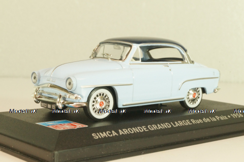 Simca Aronde Grand Large "Rue de la Paix" 1956, blue/dark blue, Les Belles Annees Simca #1, Altaya 1:43 