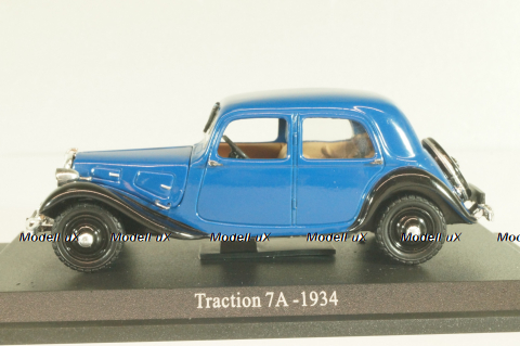 Citroen Traction 7A 1934, dark blue, 6112532, Atlas 1:43