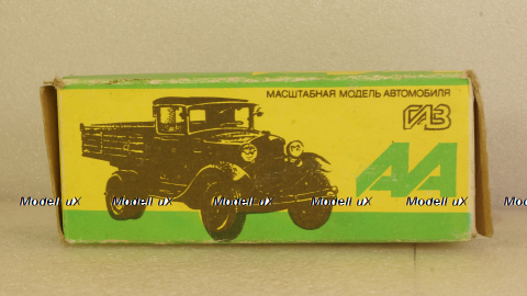 ГАЗ-АА чёрный/хаки, з-д Двигатель 1:43  