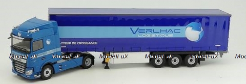 DAF XF530 MY 2017 Space Cab c полуприцепом VERLHAC LOGISTIQUE 2020, 116874, Eligor 1:43