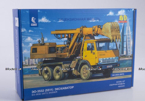 Камаз-5511 ЭО-3532 Экскаватор, 1600AVD, AVD Models 1:43