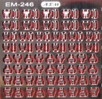 Фототравление Набор замков ремней безопасности для ВАЗ, ГАЗ, EM-246