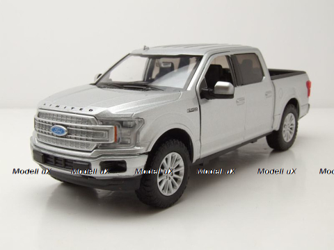 Ford F-150 Limited Crew Cab silver, MotorMax 1:24