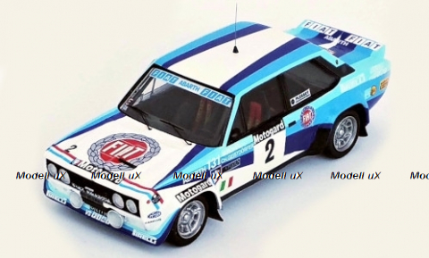Fiat 131 Abarth, No.2, Rallye WM, Rallye Neuseeland, W.Rohrl/C.Geistdorfer 1980, Trofeu 1:43