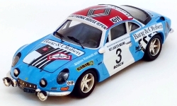 Alpine Renault A110, No.3, Rally Ypern, 1974, J.P.Nicolas/C.Delferrier, Trofeu 1:43