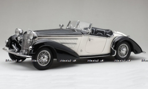 Horch 855 Roadster 1939 black/white, SUN2405, SunStar 1:18