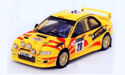 Subaru Impreza, No.28, Prodrive, WRC, RAC Rallye, M.Hirvonen/J.Lehtinen 2002, Trofeu 1:43