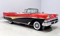 Ford Fairlane 500 Convertible 1958 red/black, SUN5264, SunStar 1:18