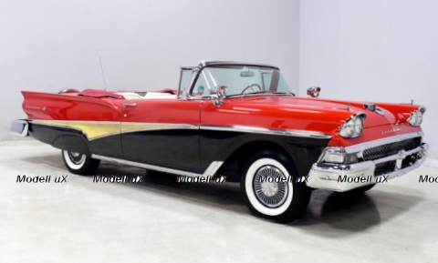 Ford Fairlane 500 Convertible 1958 red/black, SUN5264, SunStar 1:18